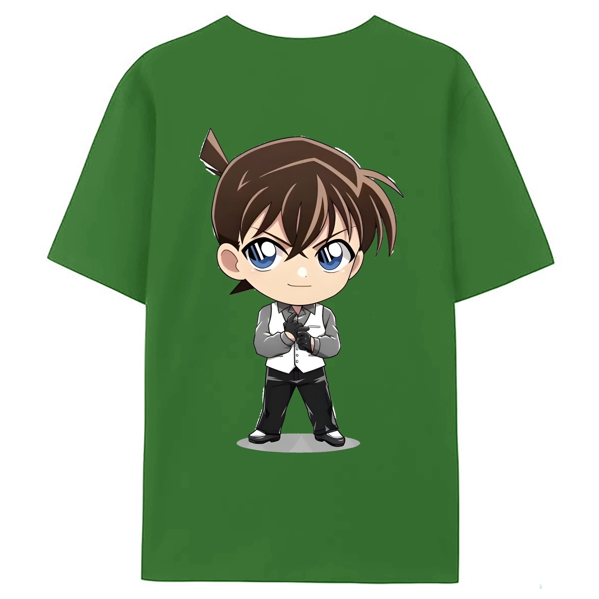 （画像用） 名探偵コナン 江戸川 コナン Detective Conan Conan Edogawa レディース半袖Tシャツ(バックプリント)